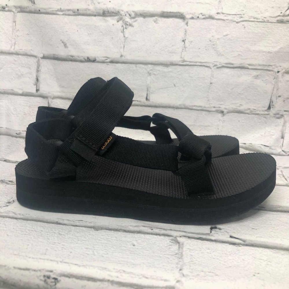 Teva Women's Platform Midform Flatform Universal Strappy Adjustable Sandals US 8